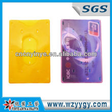 man and woman hard plastic ID card holder